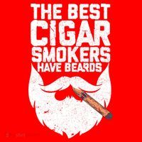 The Best Cigar Smokers Have Beards Cigar Bearded Dad Santa Hat thumb 1