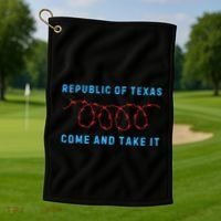 Texas Border Crisis Peoples Convoy Golf Towel thumb 1