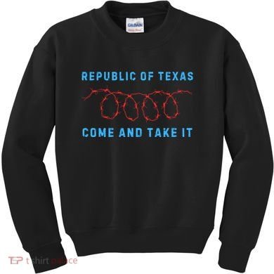 Texas Border Crisis Peoples Convoy Kids Sweatshirt