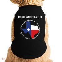 Texas Border Crisis Come And Take It Doggie Tank thumb 0