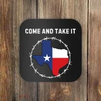 Texas Border Crisis Come And Take It Coaster thumb 0