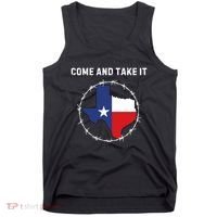 Texas Border Crisis Come And Take It Tank Top thumb 0