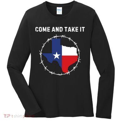 Texas Border Crisis Come And Take It Women's Long Sleeve Shirt