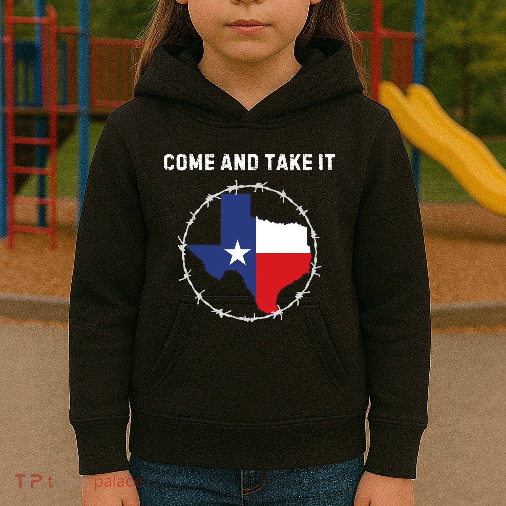 Texas Border Crisis Come And Take It Kids Hoodie