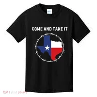 Texas Border Crisis Come And Take It Kids T-Shirt thumb 0
