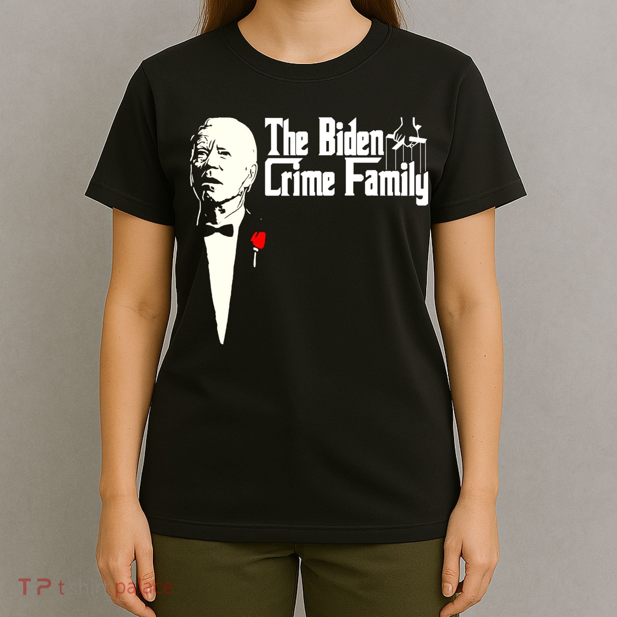 The Biden Chinese Crime Family Puppet Humor Anti Against T-Shirt