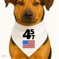 Trump Better Coverage Than 5g Can You Hear Us Now Usa Map USA-Made Doggie Bandana thumb 1