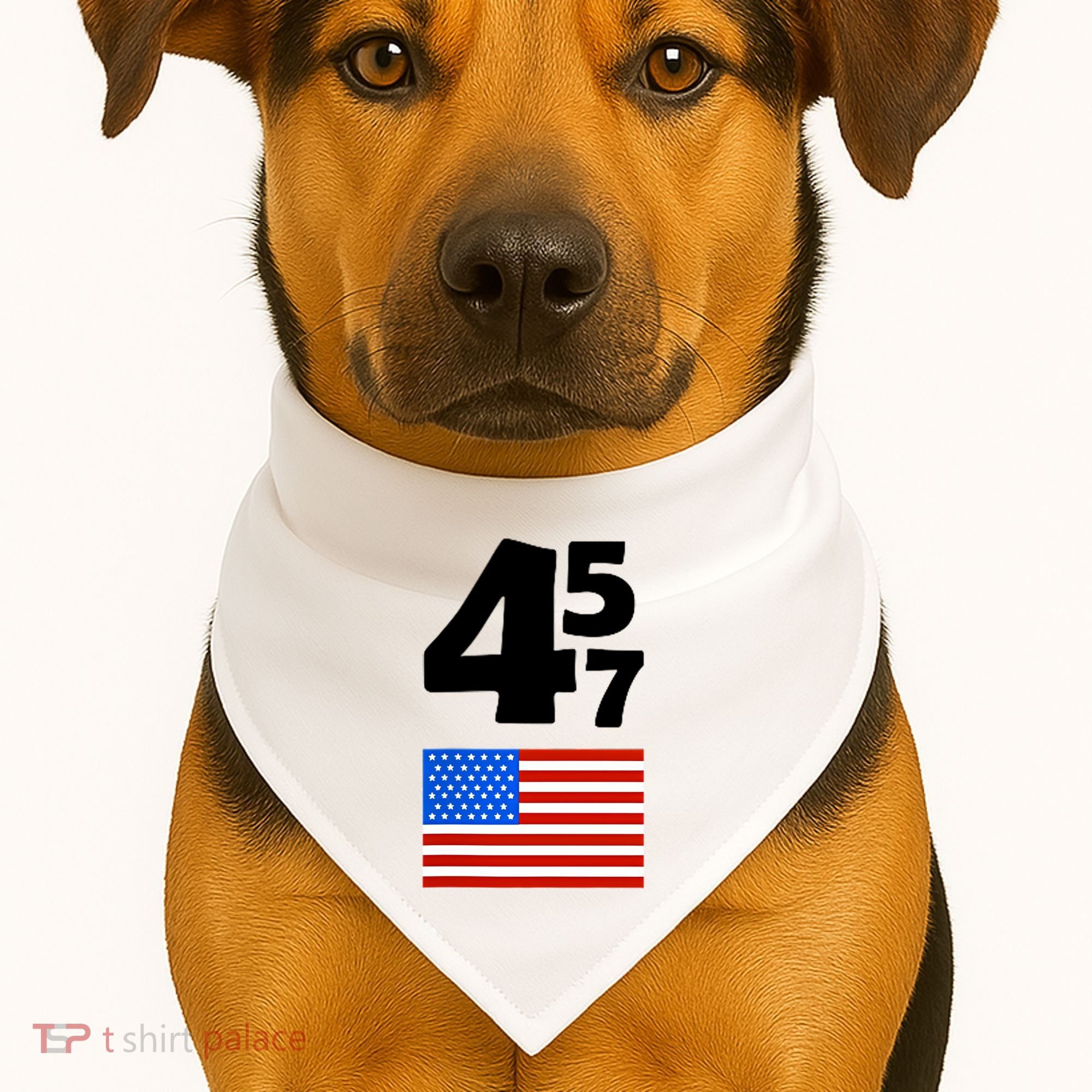 Trump Better Coverage Than 5g Can You Hear Us Now Usa Map USA-Made Doggie Bandana
