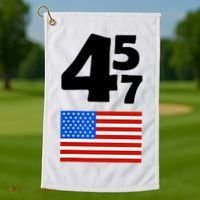 Trump Better Coverage Than 5g Can You Hear Us Now Usa Map Golf Towel thumb 1