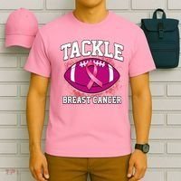 Tackle Breast Cancer Ribbon Football T-Shirt thumb 6