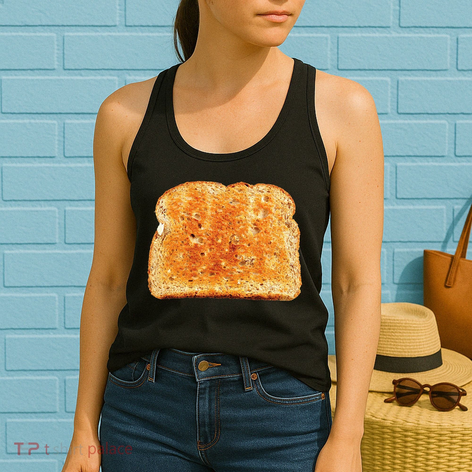 Toast Bread Costume  Funny halloween Women's Tank Top