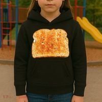Toast Bread Costume  Funny halloween Kids Hoodie thumb 3