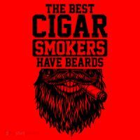 The Best Cigar Smokers Have Beards Cigar Smoker Santa Hat thumb 1