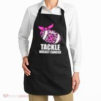 Tackle Breast Cancer Pink Leopard Football Apron thumb 2