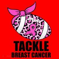 Tackle Breast Cancer Pink Leopard Football Santa Hat thumb 1