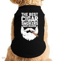 The Best Cigar Smokers Have Beards Cigar Bearded Dad Doggie Tank thumb 0