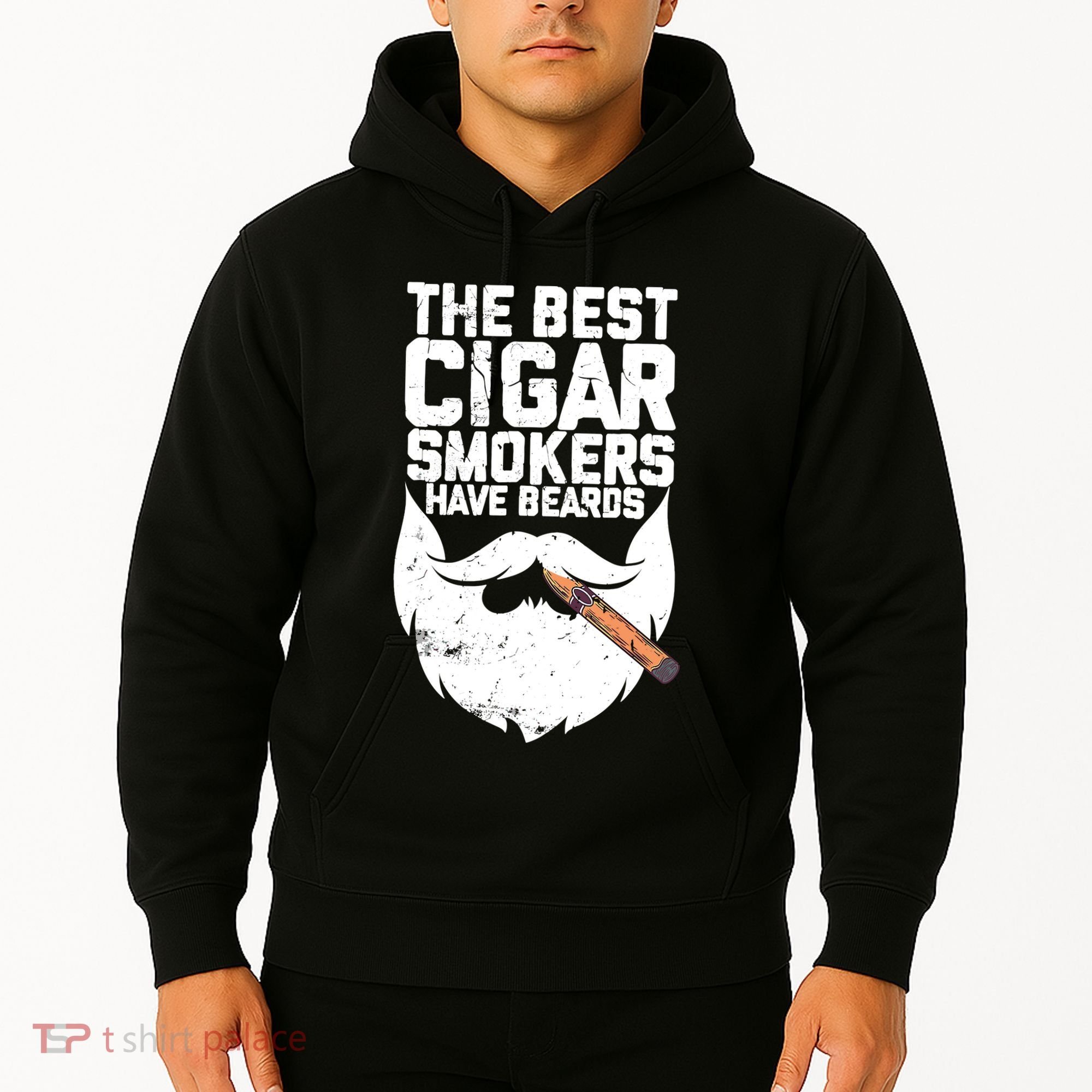 The Best Cigar Smokers Have Beards Cigar Bearded Dad Hoodie