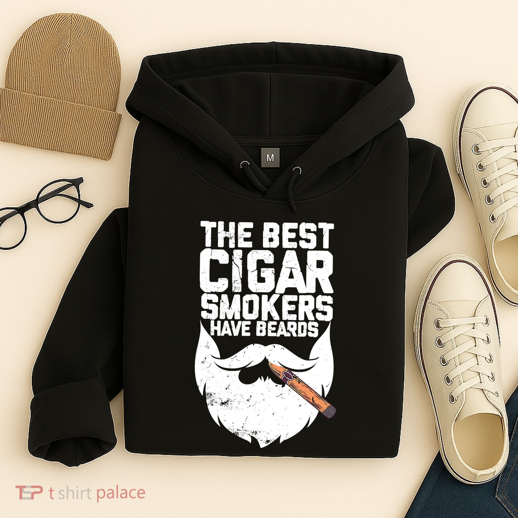 The Best Cigar Smokers Have Beards Cigar Bearded Dad Hoodie