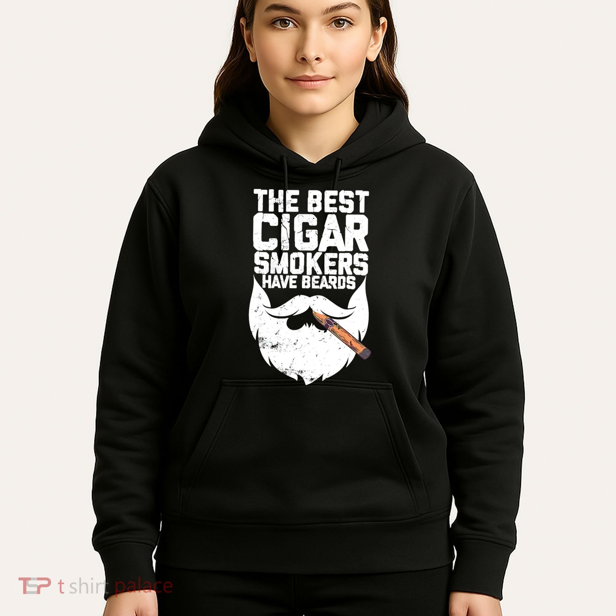 The Best Cigar Smokers Have Beards Cigar Bearded Dad Hoodie