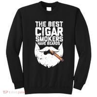 The Best Cigar Smokers Have Beards Cigar Bearded Dad Sweatshirt thumb 0