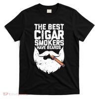 The Best Cigar Smokers Have Beards Cigar Bearded Dad T-Shirt thumb 0