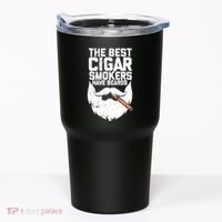 The Best Cigar Smokers Have Beards Cigar Bearded Dad Tumbler thumb 0