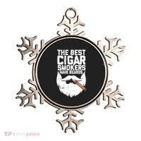 The Best Cigar Smokers Have Beards Cigar Bearded Dad Ornament thumb 0