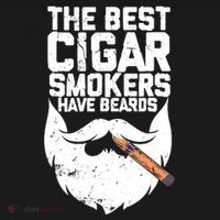 The Best Cigar Smokers Have Beards Cigar Bearded Dad Ornament thumb 1