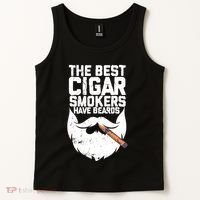 The Best Cigar Smokers Have Beards Cigar Bearded Dad Tank Top thumb 2