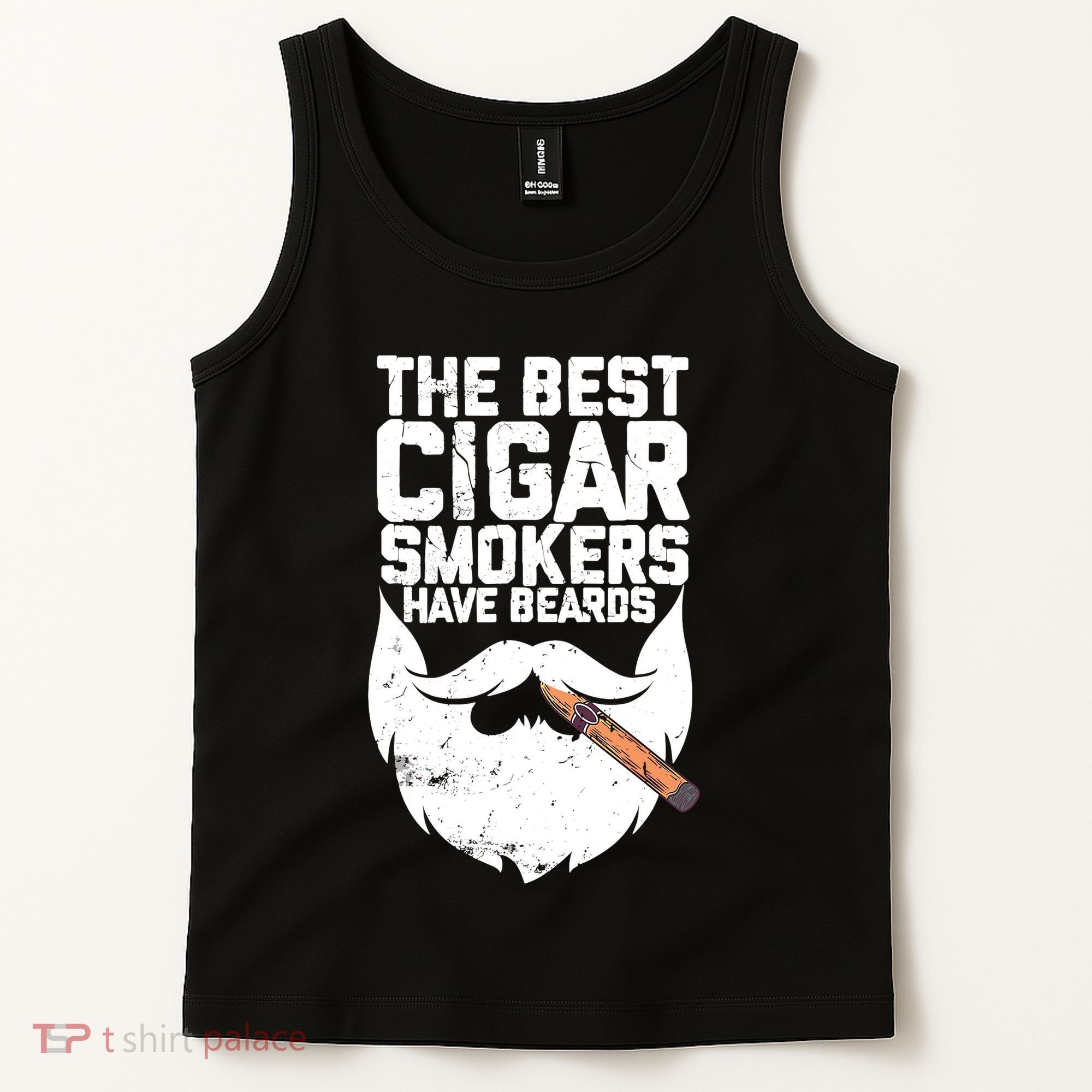 The Best Cigar Smokers Have Beards Cigar Bearded Dad Tank Top