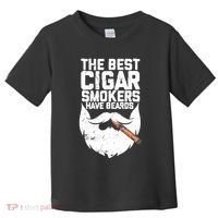 The Best Cigar Smokers Have Beards Cigar Bearded Dad Toddler T-Shirt thumb 0