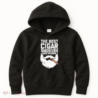 The Best Cigar Smokers Have Beards Cigar Bearded Dad Kids Hoodie thumb 0