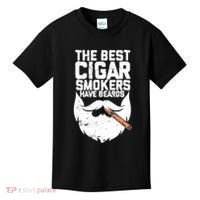 The Best Cigar Smokers Have Beards Cigar Bearded Dad Kids T-Shirt thumb 0