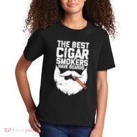 The Best Cigar Smokers Have Beards Cigar Bearded Dad Kids T-Shirt thumb 2