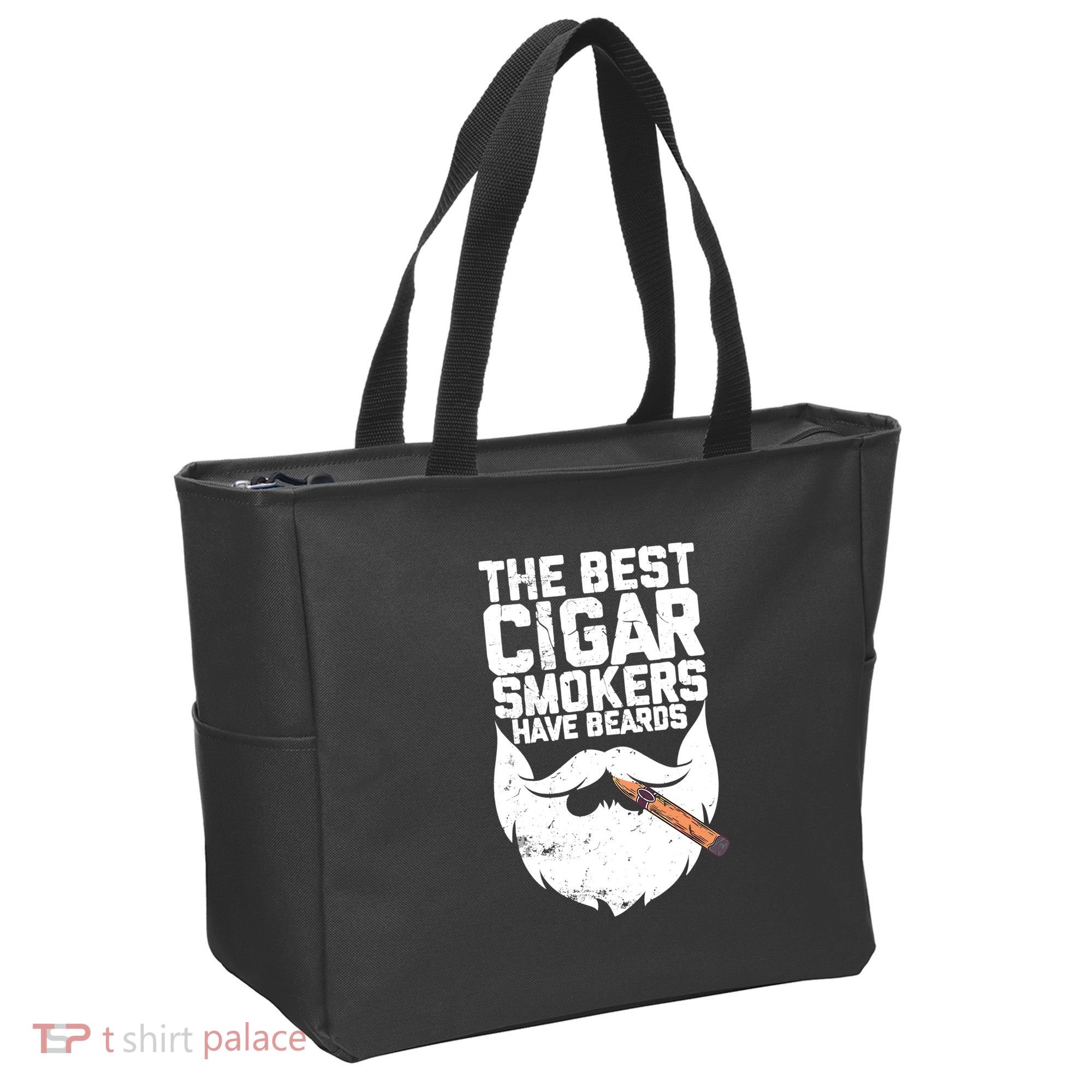 The Best Cigar Smokers Have Beards Cigar Bearded Dad Tote Bag