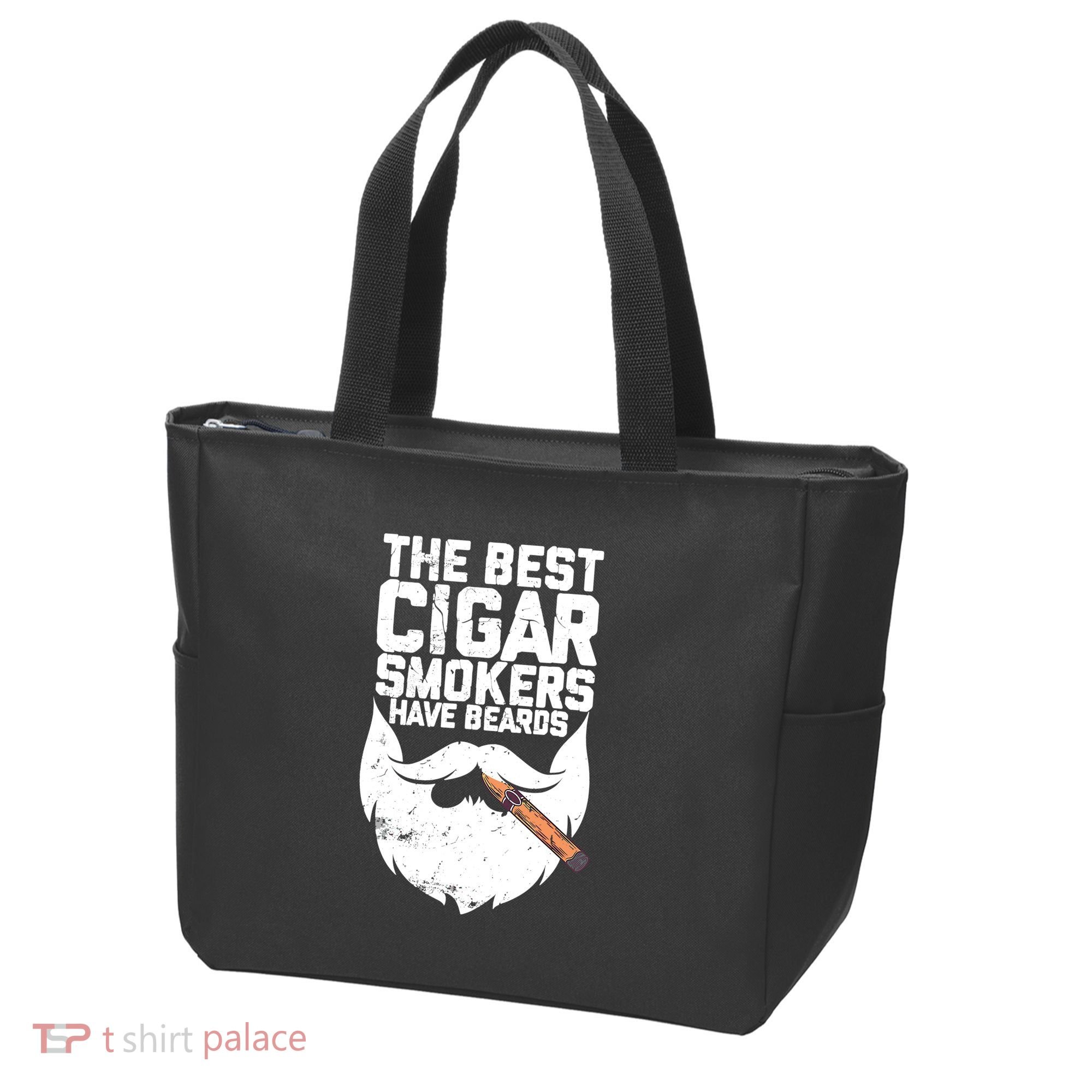 The Best Cigar Smokers Have Beards Cigar Bearded Dad Tote Bag