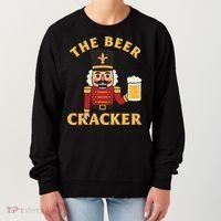 The Beer Cracker Funny Nutcracker Christmas Women's Sweatshirt thumb 0