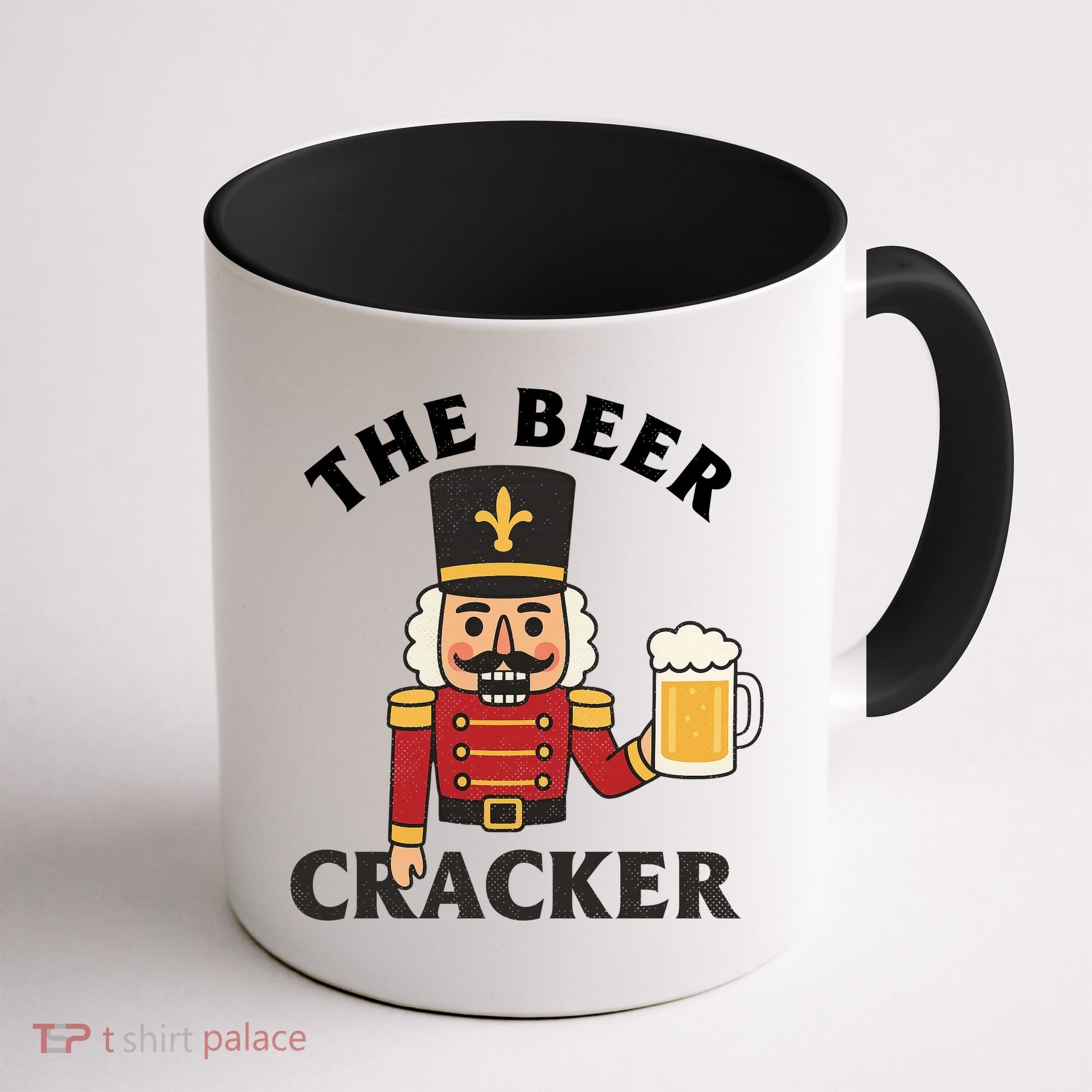The Beer Cracker Funny Nutcracker Christmas Coffee Mug