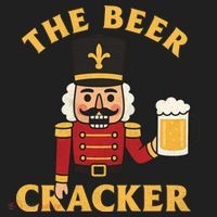 The Beer Cracker Funny Nutcracker Christmas Beanie thumb 2