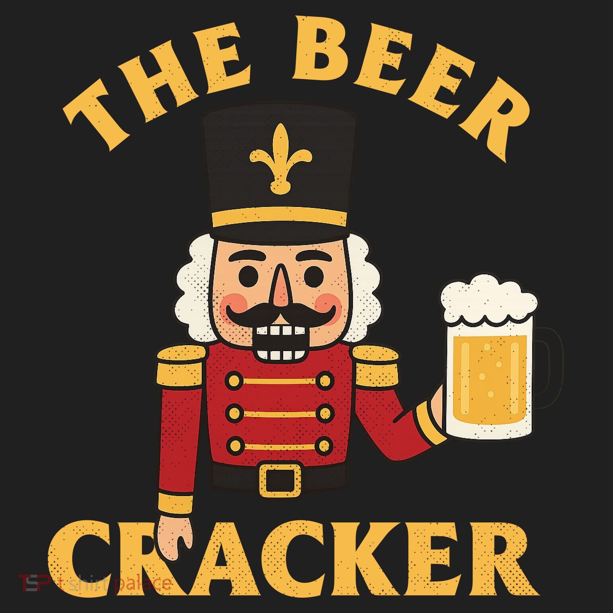 The Beer Cracker Funny Nutcracker Christmas Beanie