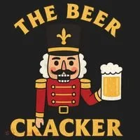 The Beer Cracker Funny Nutcracker Christmas Beanie thumb 2
