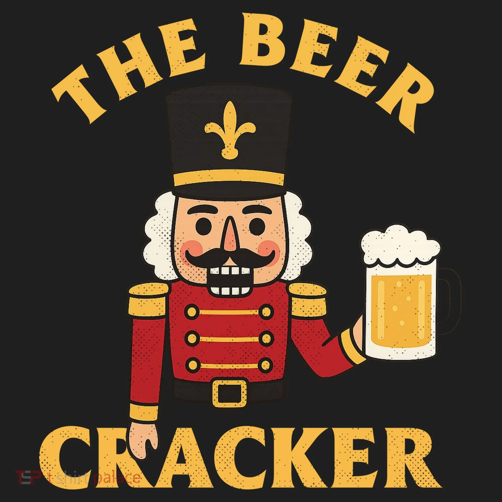The Beer Cracker Funny Nutcracker Christmas Beanie