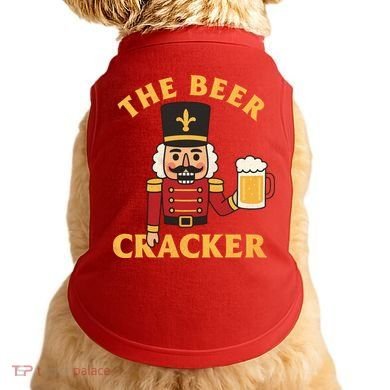 The Beer Cracker Funny Nutcracker Christmas Doggie Tank