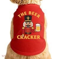 The Beer Cracker Funny Nutcracker Christmas Doggie Tank thumb 0