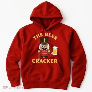 The Beer Cracker Funny Nutcracker Christmas Hoodie