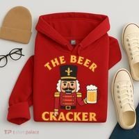 The Beer Cracker Funny Nutcracker Christmas Hoodie thumb 4
