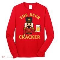 The Beer Cracker Funny Nutcracker Christmas Long Sleeve Shirt thumb 0