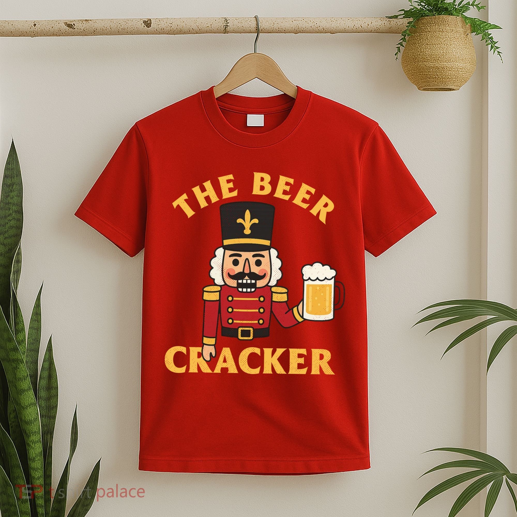 The Beer Cracker Funny Nutcracker Christmas T-Shirt