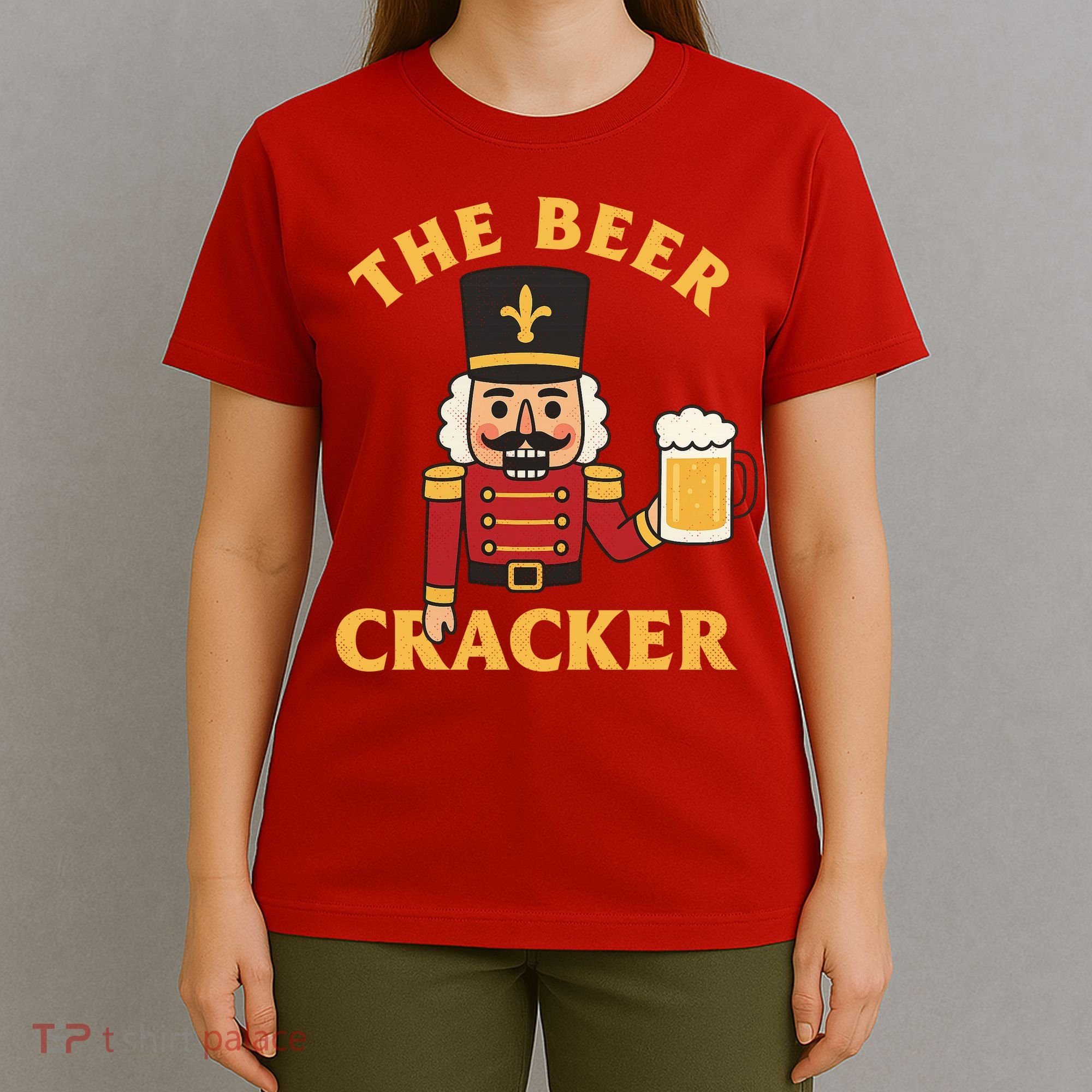 The Beer Cracker Funny Nutcracker Christmas T-Shirt