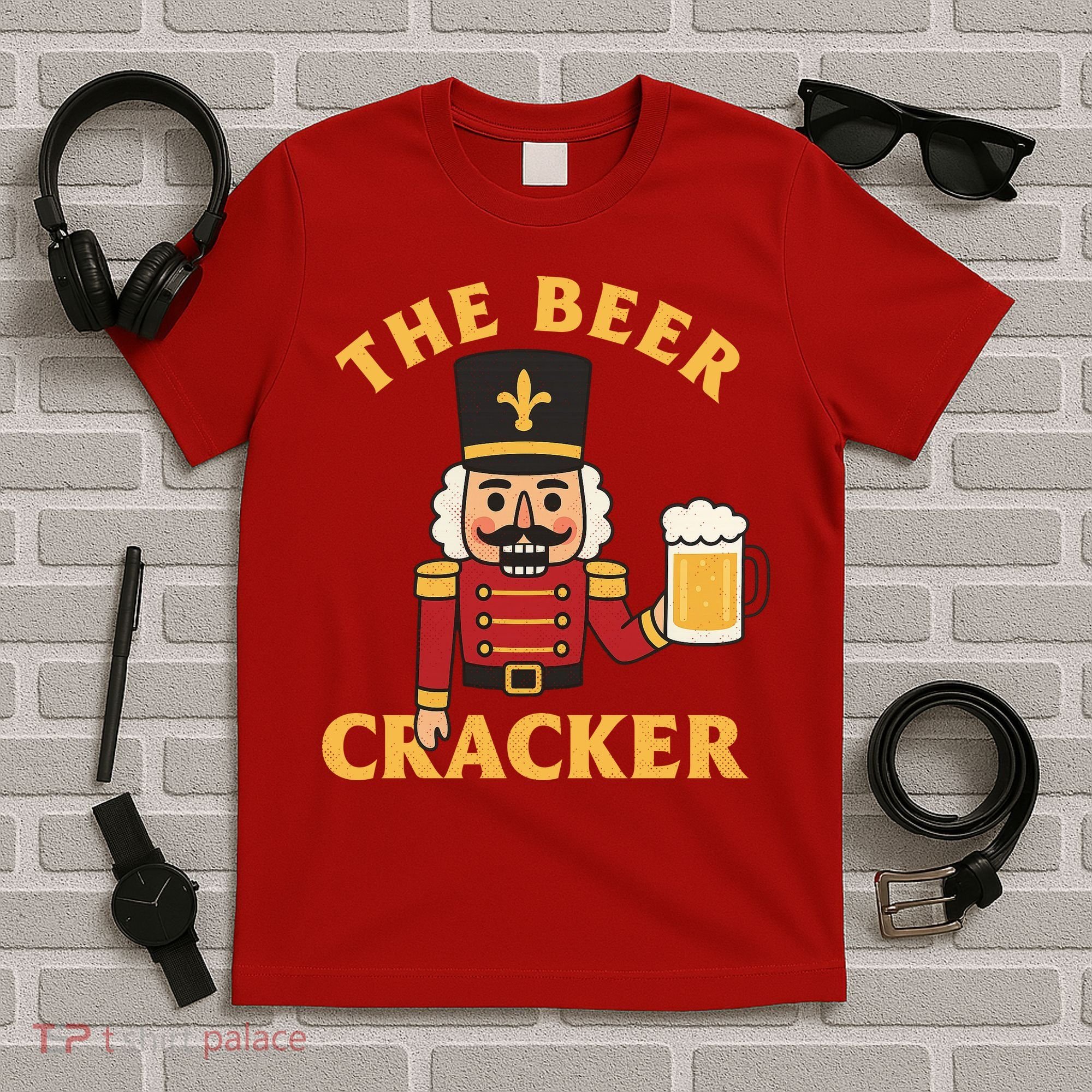 The Beer Cracker Funny Nutcracker Christmas T-Shirt